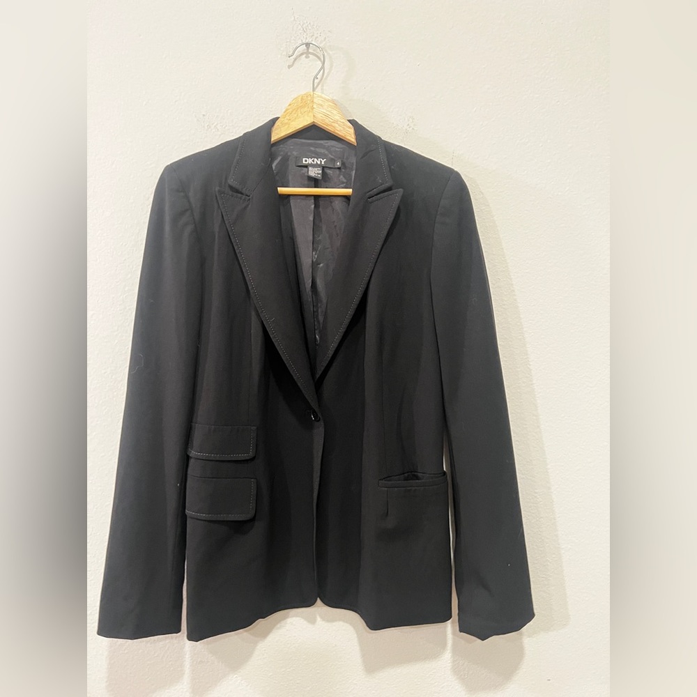 DKNY Women Blazer black size 4 smalll